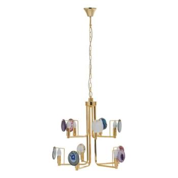 Aranyszínű fém függőlámpa Glamour – Premier Housewares kép