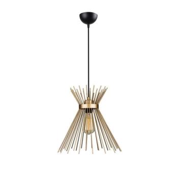 Aranyszínű fém függőlámpa Izmir – Squid Lighting kép