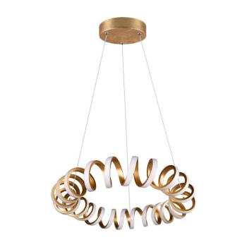 Aranyszínű LED függőlámpa ø 55 cm Curl – Trio kép