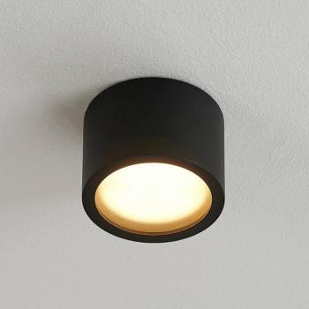 Arcchio Downlight Nieva, GX53, fekete, kerek, Ø 10cm, fém kép