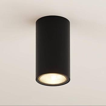 Arcchio downlight Olivir, fekete, fém, Ø 6cm, GU10, IP44 kép