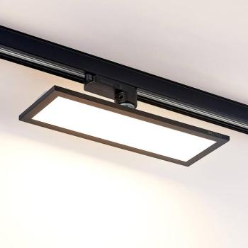 Arcchio Hairis 3-fázisú LED panel, 30 cm, fekete, 3000 K kép