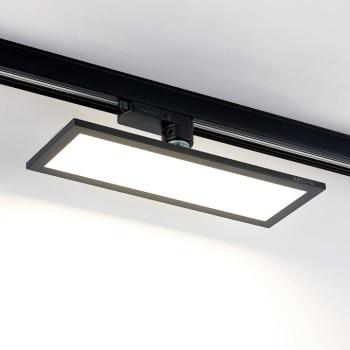 Arcchio Hairis 3-fázisú LED panel, 30 cm, fekete, 4000 K kép