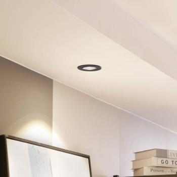 Arcchio LED downlight Zarik fekete, 3,000K kép