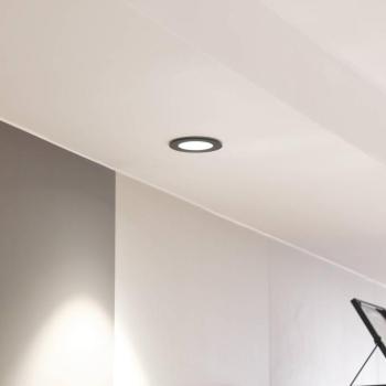 Arcchio LED-es Aryx downlight, fekete, 4,000K kép