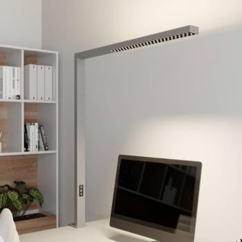 Arcchio LED-es irodai lámpa Jolinda, ezüst, fém, fényerőszabályozható, kép