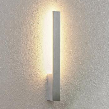 Arcchio LED fali lámpa Ivano, magasság 43 cm, szálcsiszolt alumínium kép