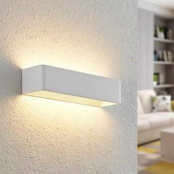 Arcchio LED fali lámpa Karam, 37 cm, fehér, fém, fel/le kép