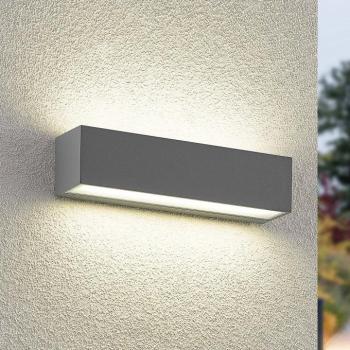 Arcchio LED kültéri falilámpa Lengo, 25 cm, 2 izzós, szürke, CCT kép