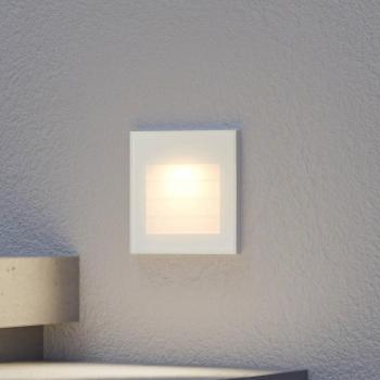 Arcchio LED fali süllyesztett lámpa Zamo, lamellás, fehér, fém, IP65 kép