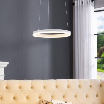 Arcchio Albiona LED lógó világítás, fehér, 1 gyűrű, Ø 40 cm kép