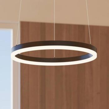 Arcchio Albiona LED lógó világítás, fekete, 1 gyűrű, Ø 40 cm kép