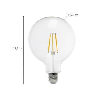 Arcchio LED izzó Globe G125 E27 3,8 W 2700 K szálas kép