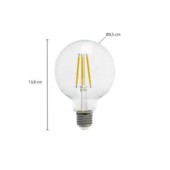 Arcchio LED izzó Globe G95 E27 3,8 W 2700 K szálas kép