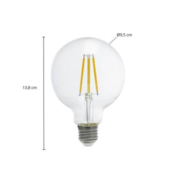 Arcchio LED izzó Globe G95 E27 3,8 W 3000 K izzószál kép