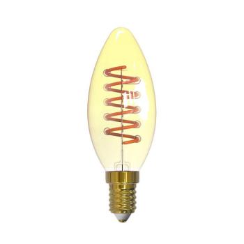 Arcchio LED gyertya lámpa, E14, 4,9 W, borostyánszínű, 1800 K kép