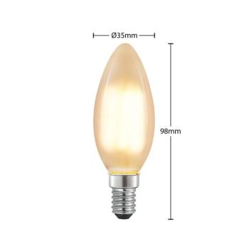 Arcchio LED gyertyavillany E14, 4 W, matt, 2700 K, dimmelhető kép