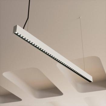 Arcchio LED irodai függőlámpa Jolinda slim, fém, fel/le, fel/le kép