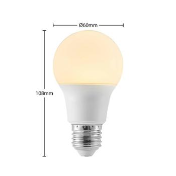 Arcchio LED izzó E27 A60 8 W, opál, 3000 K, 806 lm kép