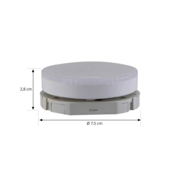 Arcchio LED izzó GX53 8 W, dimmelhető, 3000 K, átmérő 7,4 cm kép
