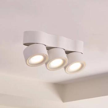 Arcchio LED mennyezeti spotlámpa Rotari, lencsék, 3 lámpás, fehér kép