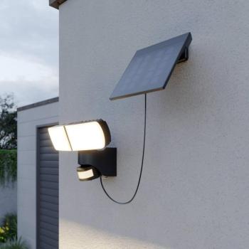 Arcchio Lissano LED fali spotlámpa, napelemes, érzékelős
