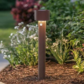 Arcchio Milten LED ösvény világítás, 65 cm, rozsdás, IP65, érzékelő kép
