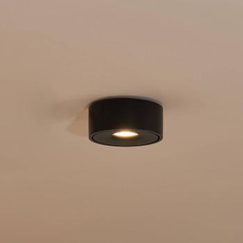Arcchio Rotari LED mennyezeti lámpa, fekete, fém, Ø 12 cm kép