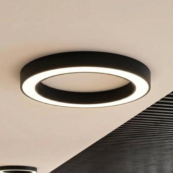 Arcchio Sharelyn LED mennyezeti világítás, 80 cm átmérőjű, fekete, dimmelhető kép