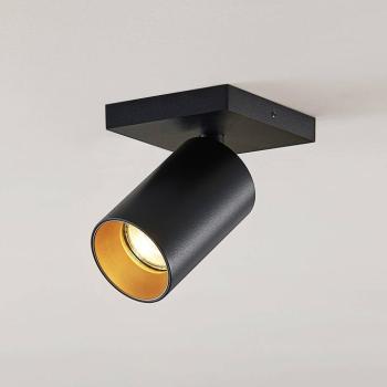 Arcchio spotlámpa Brinja, fekete, szögletes, Ø 6 cm, 1 izzó, GU10 kép