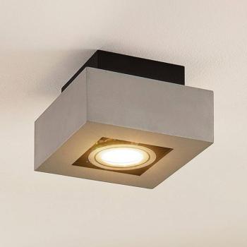 Arcchio spotlámpa Vince, 14 x 14 cm, ezüst, fém, GU10 kép
