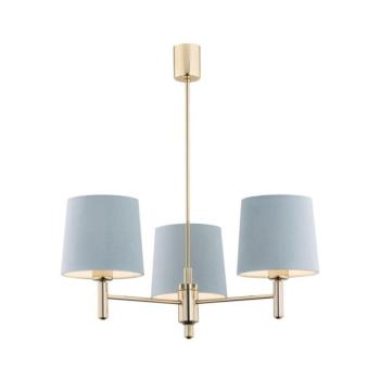 Argon 1484 - Csillár rúdon PONTE 3xE27/15W/230V kék/sárgaréz 1484 kép
