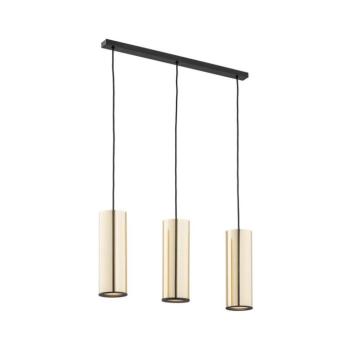 Argon 1486 - Csillár zsinóron LINEA 3xE27/15W/230V sárgaréz/fekete 1486 kép
