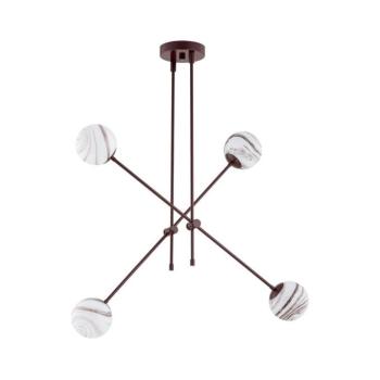 Argon 1842 - Csillár rúdon ABSOS 4xE14/7W/230V alabástrom barna 1842 kép