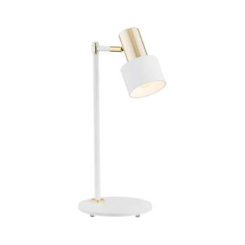 Argon 4256 - Asztali lámpa DORIA 1xE27/15W/230V fehér/sárgaréz 4256 kép