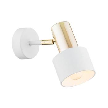 Argon 4264 - Fali spotlámpa DORIA 1xE27/15W/230V fehér/sárgaréz 4264 kép