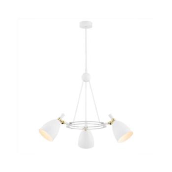 Argon 6148 - Csillár rúdon CHARLOTTE 3xE27/15W/230V fehér/arany 6148 kép