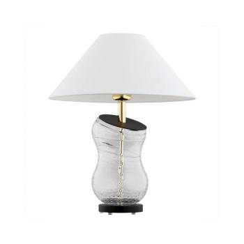Argon 8036 - Asztali lámpa VENETO 1xE27/15W/230V fehér/sárgaréz/fekete 8036 kép