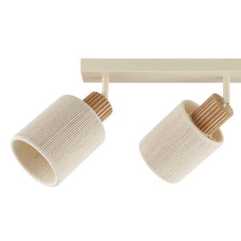 Arlo mennyezeti világítás, bézs, textil, hossza 69 cm, 3 izzós kép