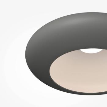 Aros LED mennyezeti világítás, sötét szürke, Ø 40 cm, fém, 3000 K kép