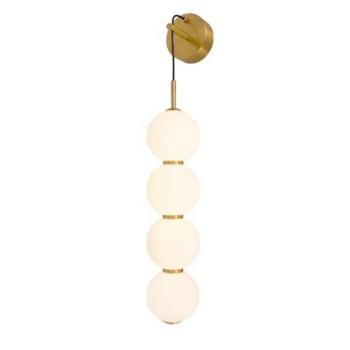 ARTE ILLUMINA TREA Falilámpa beépített LED 19W Réz tejfehér üveggel 160 Χ650mm, Eurolamp, 997943 kép