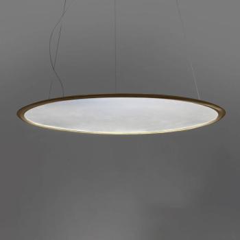 Artemide Discovery függőlámpa, horizontális bronz kép
