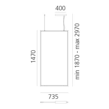 Artemide Discovery Rectangular DALI fekete CCT kép