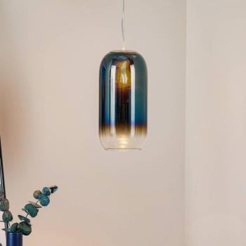 Artemide Gople Mini függő lámpa kék/ezüst kép