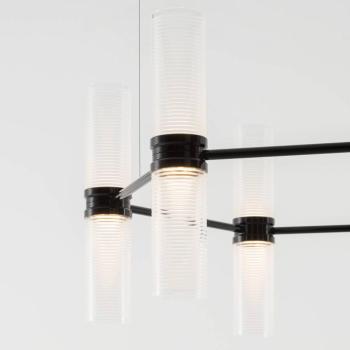 Artemide LED lógó lámpa Zephyr Exagonal fekete Ø 77 cm, App