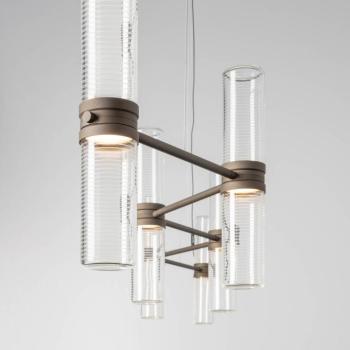 Artemide LED lógó lámpa Zephyr Linear, bronz, 160 cm, App kép