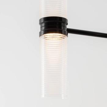 Artemide LED lógó lámpa Zephyr Linear, fekete, hossza 160 cm kép