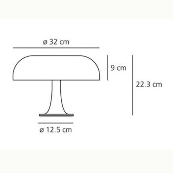 Artemide Nessino – dizájner asztali világítás, narancssárga kép