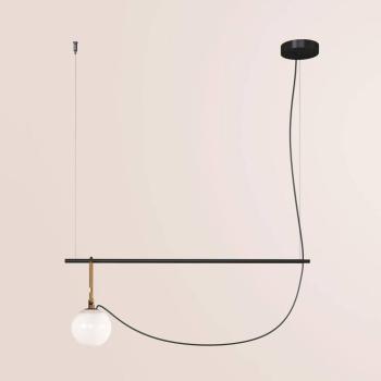 Artemide nh S2 14 lógó lámpa, 90,5 cm, gömb átmérője 14 cm kép