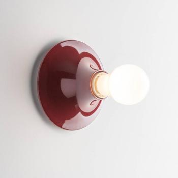 Artemide Teti mennyezeti világítás, rubinvörös, Ø 14 cm, E27